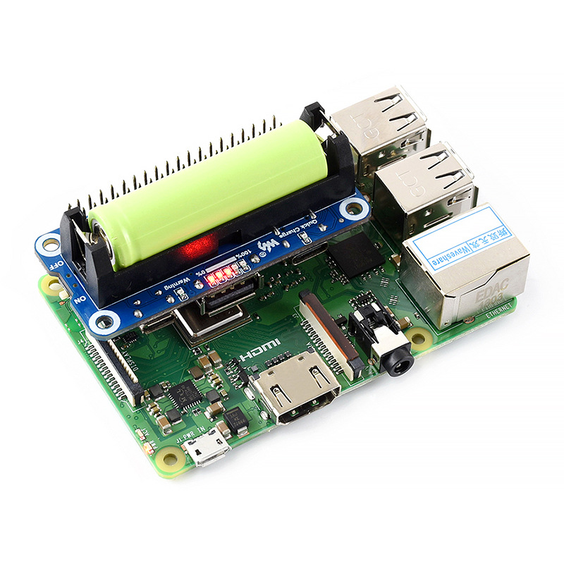 Pi Zero W Board - Carte d'extension de batterie au Lithium