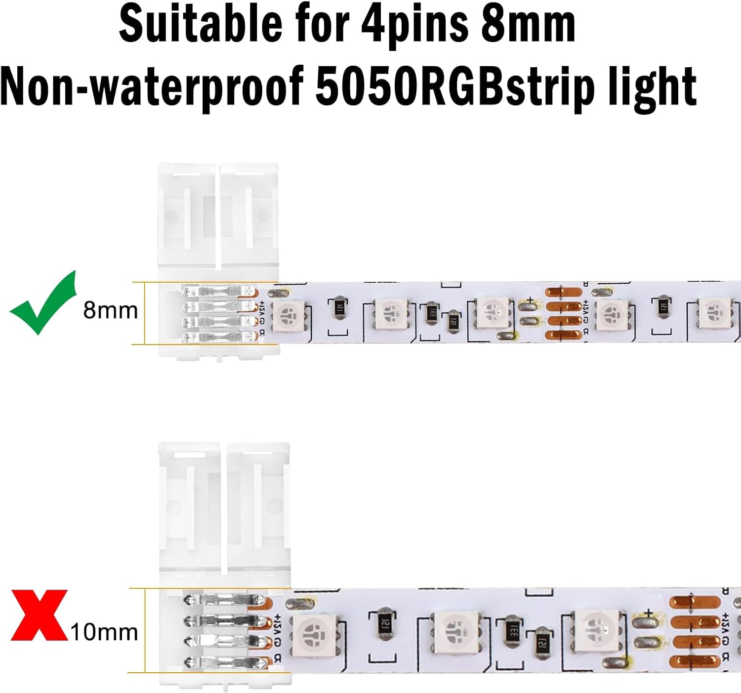 Connecteur sans soudure en for - Rgb Led Matrix 8X8 avis et prix