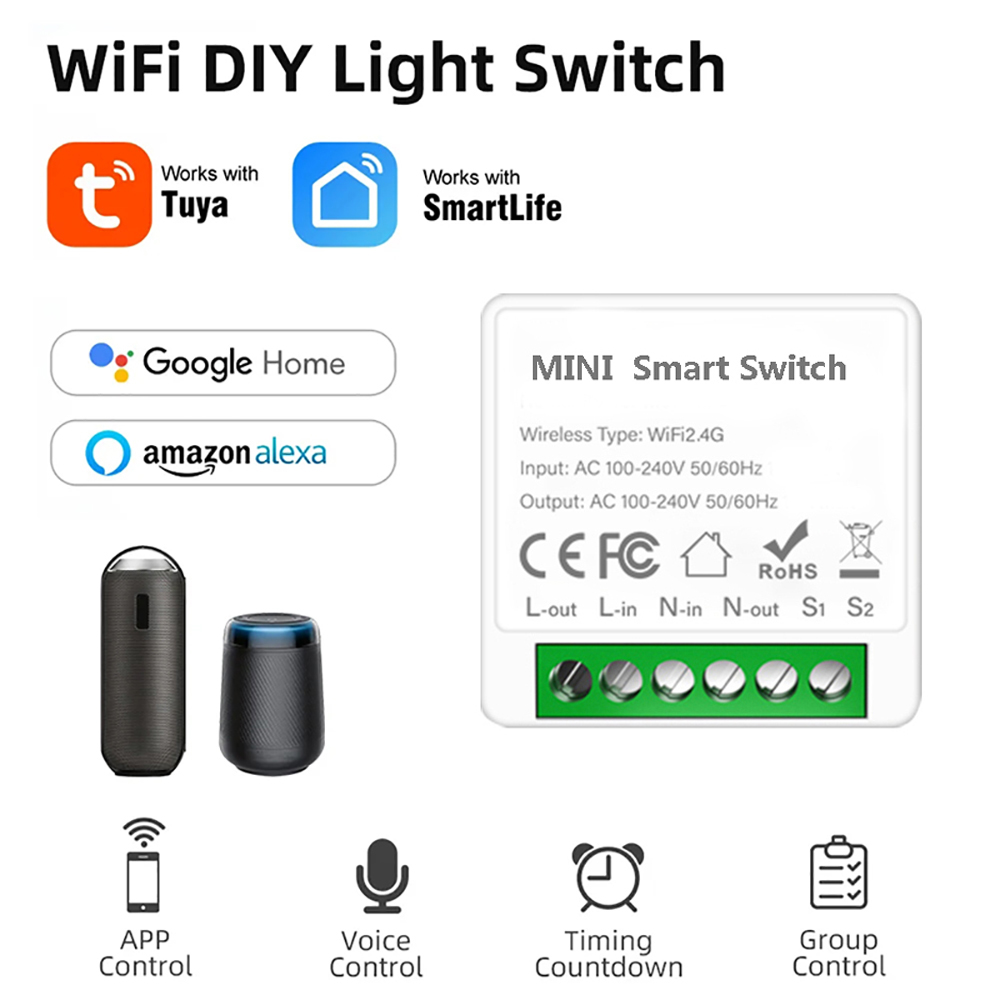 Tuya – Mini commutateur WiFi 1 - Smart Home Automation Diy avis et prix