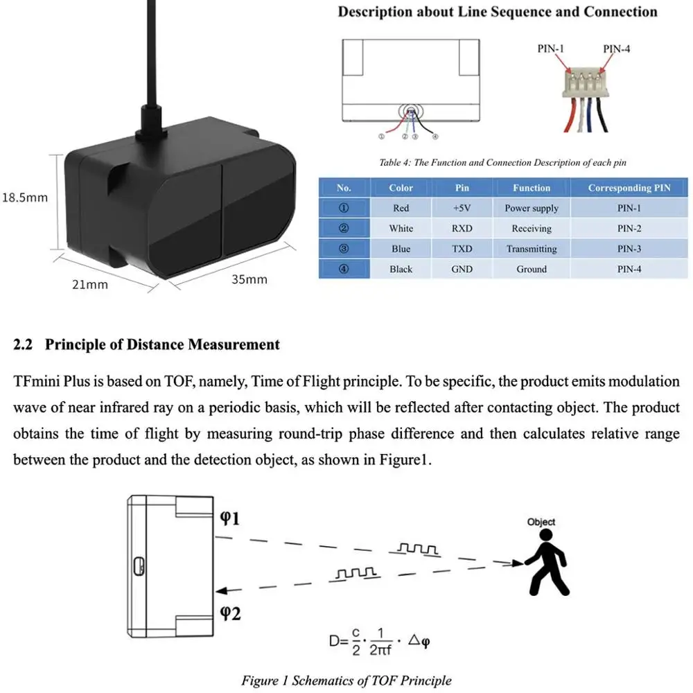 Capteur LiDAR Benewake TFmini- - Home Automation Arduino avis et prix