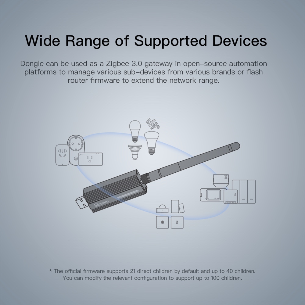 Passerelle Zigbee SONOFF 3.0,  - Zigbee Coordinator Stick avis et prix
